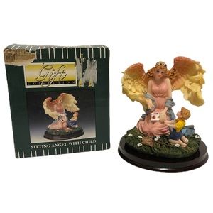 Angel with Child Decorative Figurine